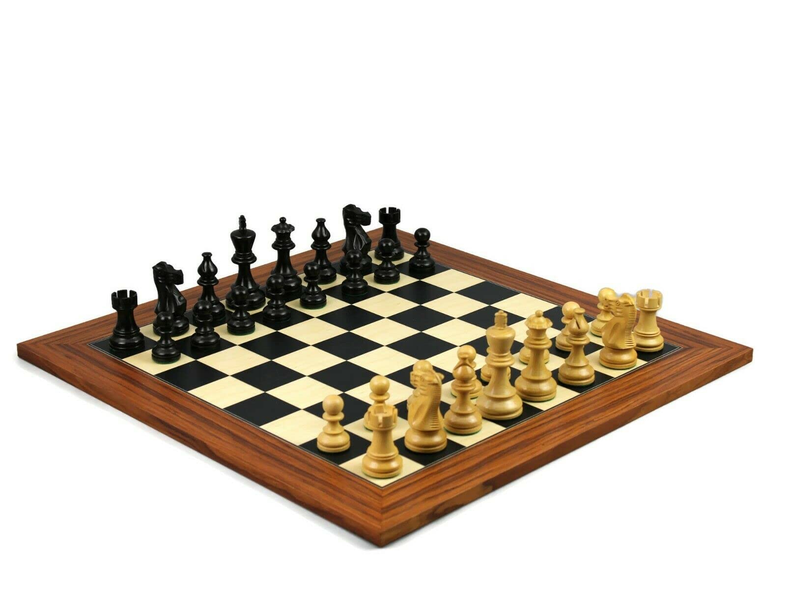 Set di scacchi in legno Palisander Board da 20 pollici ponderato Ebanizzato classico Staunton pezzi 9,75 pollici