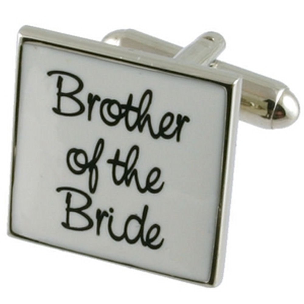 Select Gifts Cuff Links Gemelos Boda~hermano de la novia boda blanca gemelos Seleccione bolsa de regalo