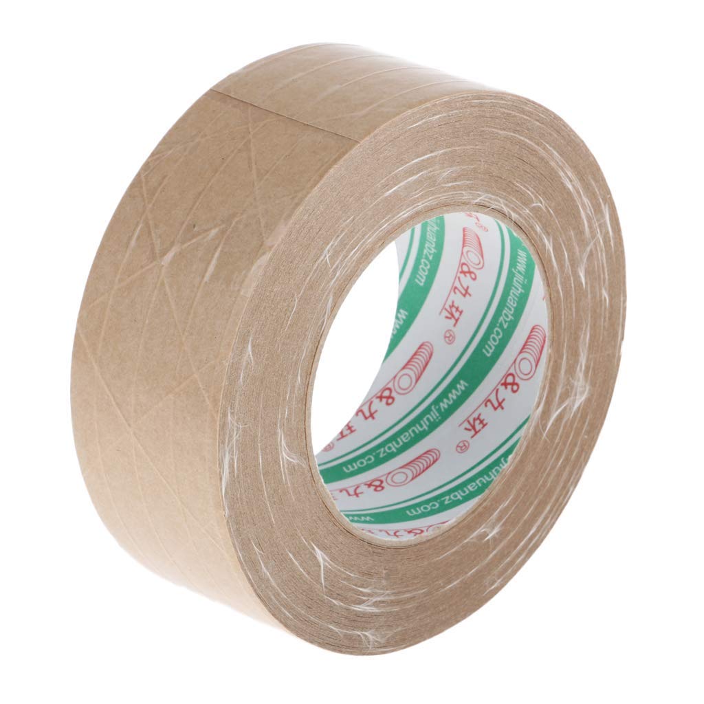 Inzopo 50M Kraft Paper Tape, It Is Recyclable, Biodegradable, Repulpable, Non Toxic, Environmental Tasteless, Acid-Free - 48Mm - 48Mm