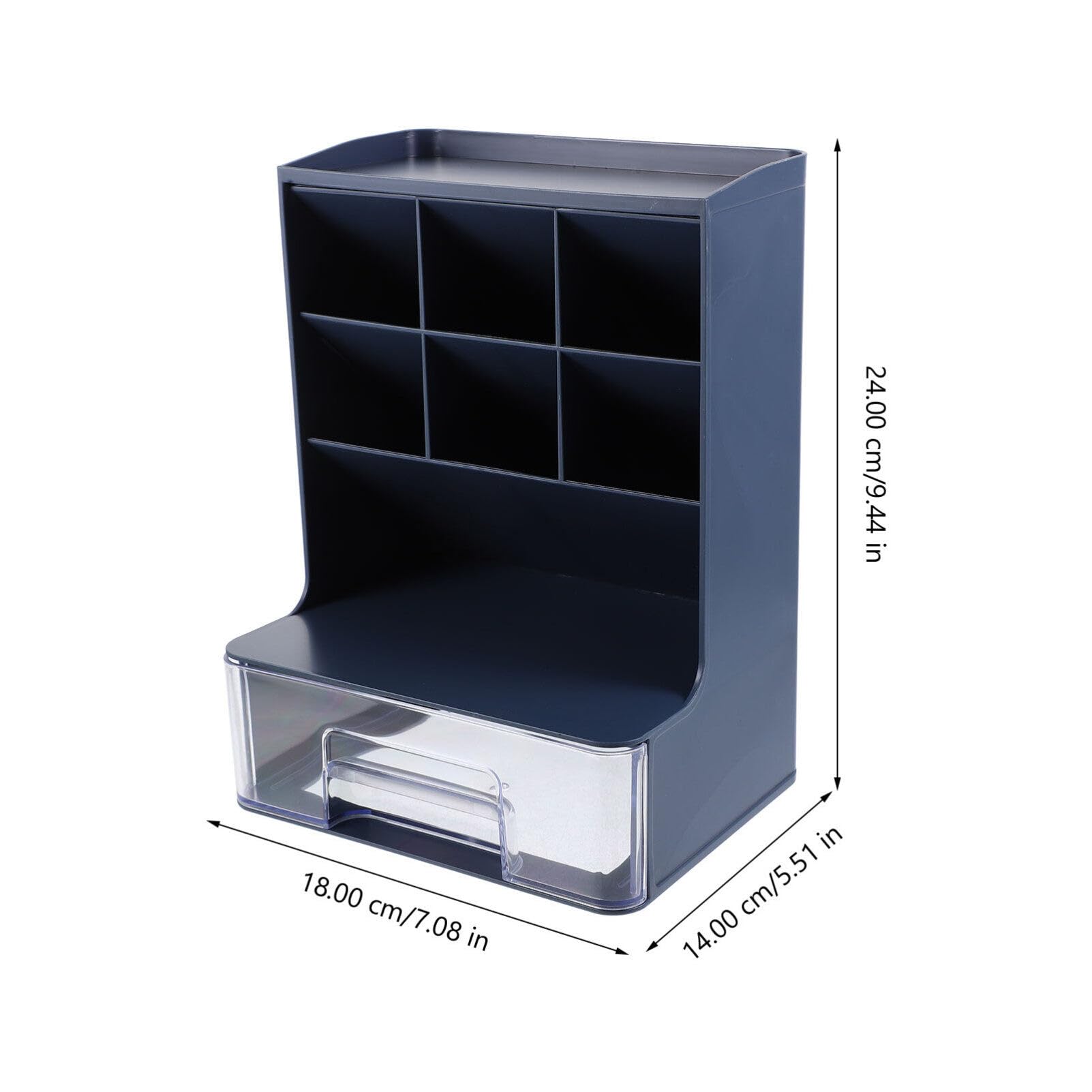NUOBESTY Soportes Para Guardar Lápices Organizador De Brochas De Maquillaje Cajas De Taza Organizadora De Lápices Organizador De Bolígrafos Caja De Maquillaje Cajón El Plastico Oficina