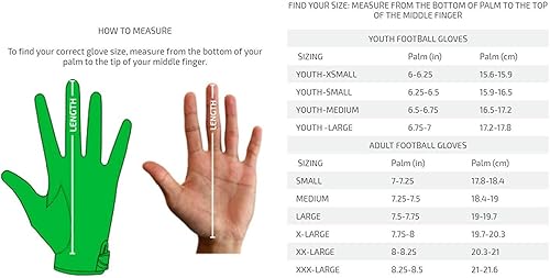 Miniatura 5 de Shock Doctor Showtime Receptor Guante, Negro/Dorado ChaChing S