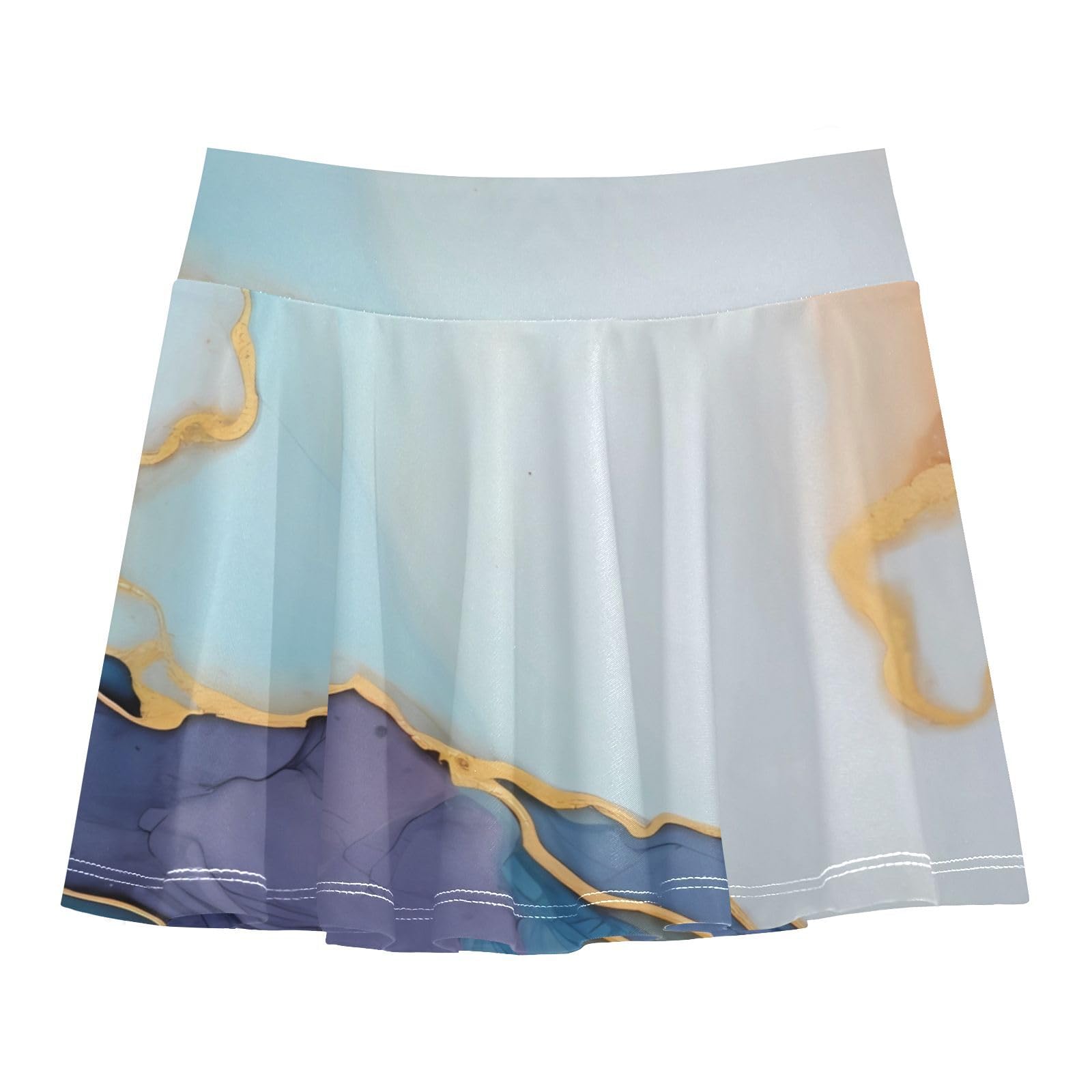 UMIRIKO Marble Print Girls Skorts Golf Skirt Active Tennis Skort Athletic Skirt 7-8Y 21340558