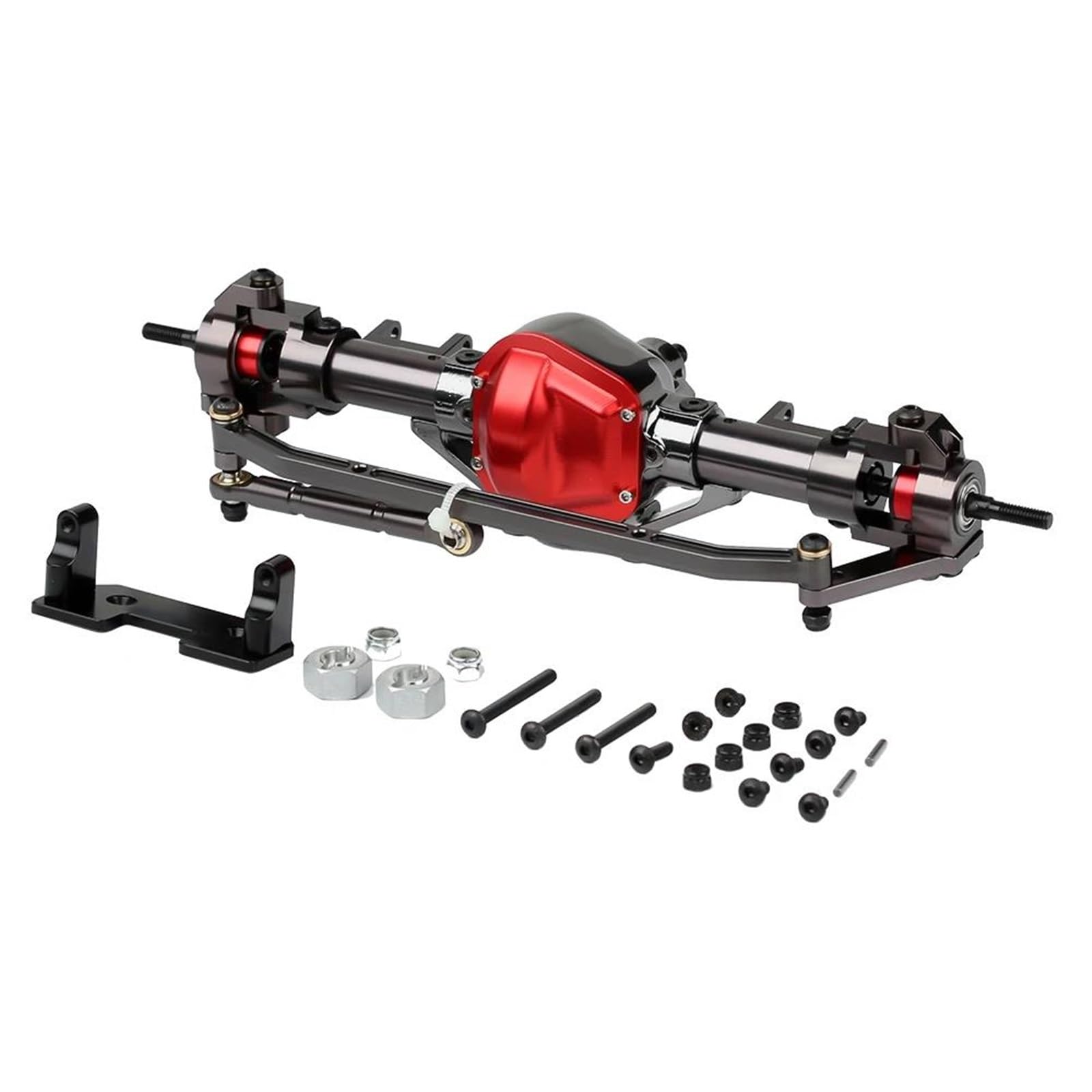 RC Car Eje De Delantero Compatible con SCX10 1:10 RC Rock Crawler Car RC Car CNC Metal Eje Delantero/Trasero RC Coche Eje Delantero Trasero Conjunto Piezas De Mejora(1Set)