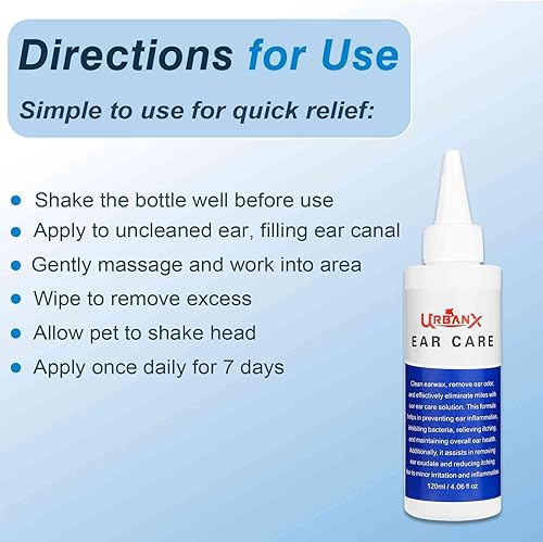 Miniatura 6 de UrbanX Enzymatic Solution for Horgi and Other Mixed Breed Dogs Dogs to Soothe Ear Infections for Itch Relief, 4.09oz