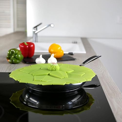 Miniatura 4 de Charles Viancin - Tapa de silicona de alcachofa para almacenamiento de alimentos y cocina - 11 pulgadas - Sellado hermético en cualquier superficie