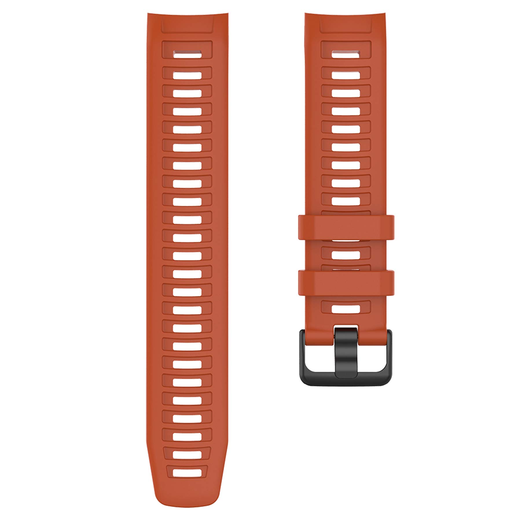Pasek z etui kompatybilny z Garmin Instinct dla kobiet i mężczyzn, miękki silikonowy pasek do zegarka Garmin Instinct Tide/Tactical/Dual/Power Surf/Power/Esports Watch (pomarańczowy pasek +