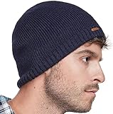 Unisex Beanie Mütze, Dehnbare weiche thermische Beanie mit Dicker Warmer Fleece Futter, Klassische...