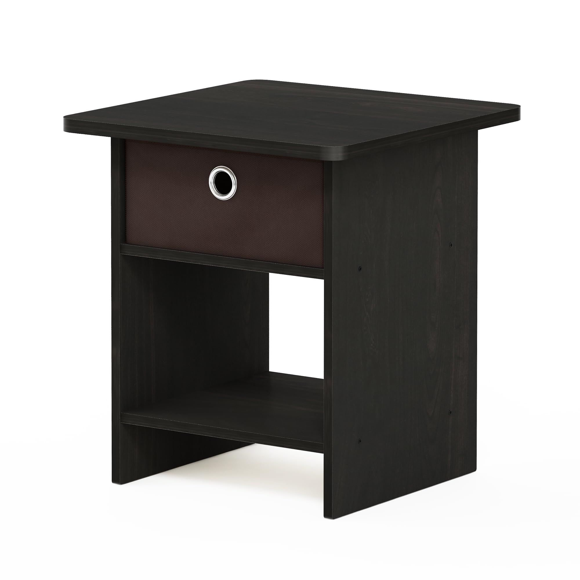 Furinno Comodino, Legno, Marrone (Espresso/Brown)