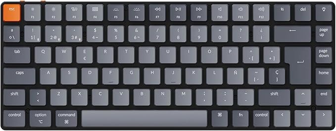 Keychron K3 Teclado Mecánico Inalámbrico Ultra Delgado con Retroiluminación Blanca y Switch Óptico Hot-Swappable