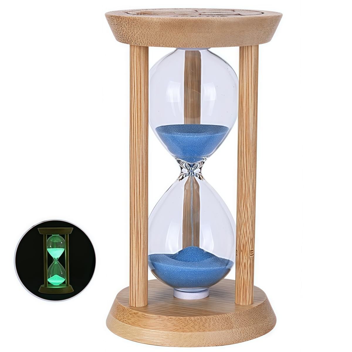 Amazon.com: Mini Wooden Sand Timers,Bamboo Hourglass Sand Timers 1Min ...