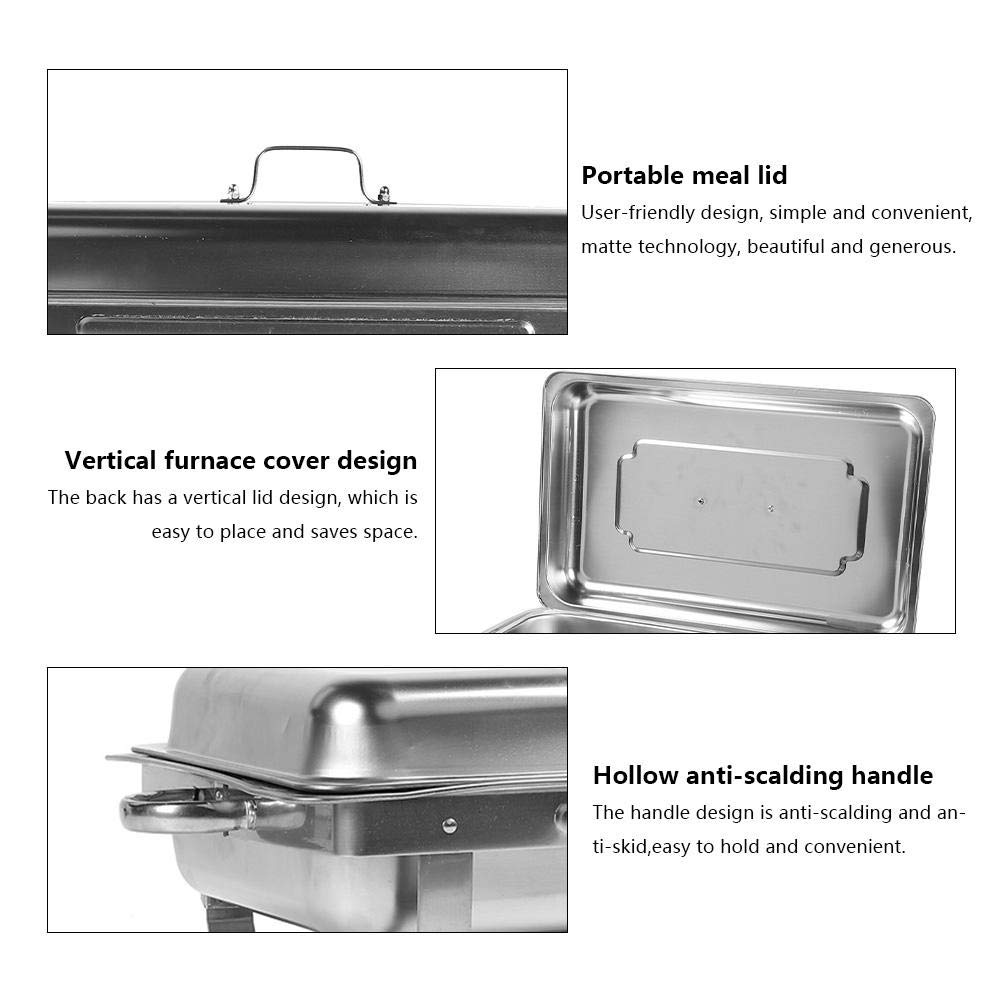 Buy Chafing Dishes, Chafing Set Four Pack, Economy 9 L Stainless Steel Chafing Dish Set Buffet