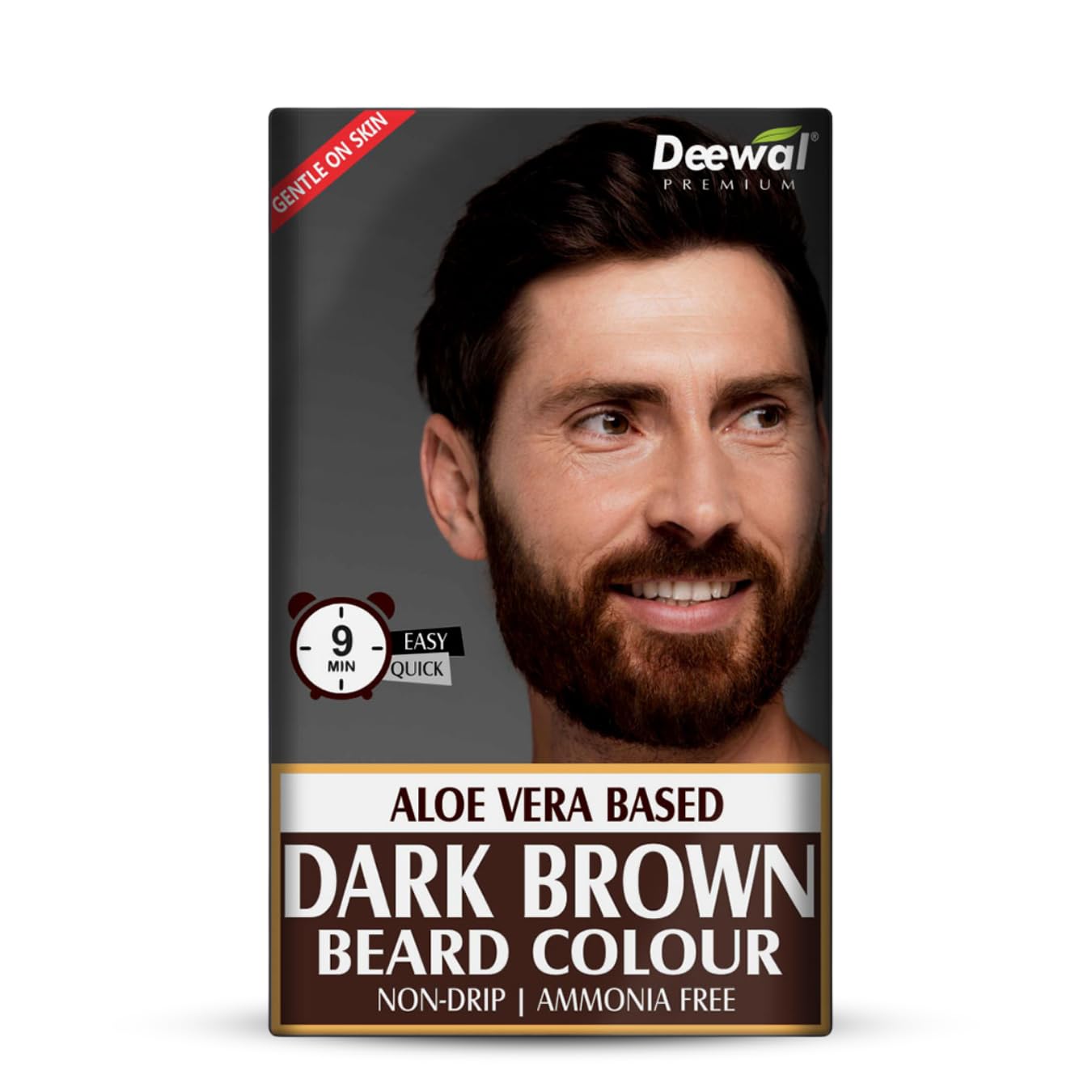 Deewal Beard Brown Color for Men | Quick & Easy 9-Min Formula | No Ammonia | Long-Lasting Natural Brown Beard Dye | Non-Drip, Skin-Friendly & Easy to Apply | Gentle & Safe Beard Hair Color (Browm, 40ml)-image-44