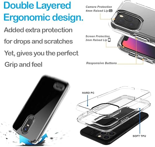 Miniatura 5 de MUNDAZE Funda personalizada con collage de fotos para iPhone 11 de 6.1 pulgadas solamente, diseña tu propia funda de collage de fotos para teléfono