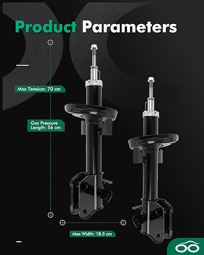 Miniatura 3 de SCITOO - Amortiguador delantero para Honda compatible con amortiguadores Honda Odyssey 2011-2012 3340098 72560 3340099 72561 - Juego de 2 piezas