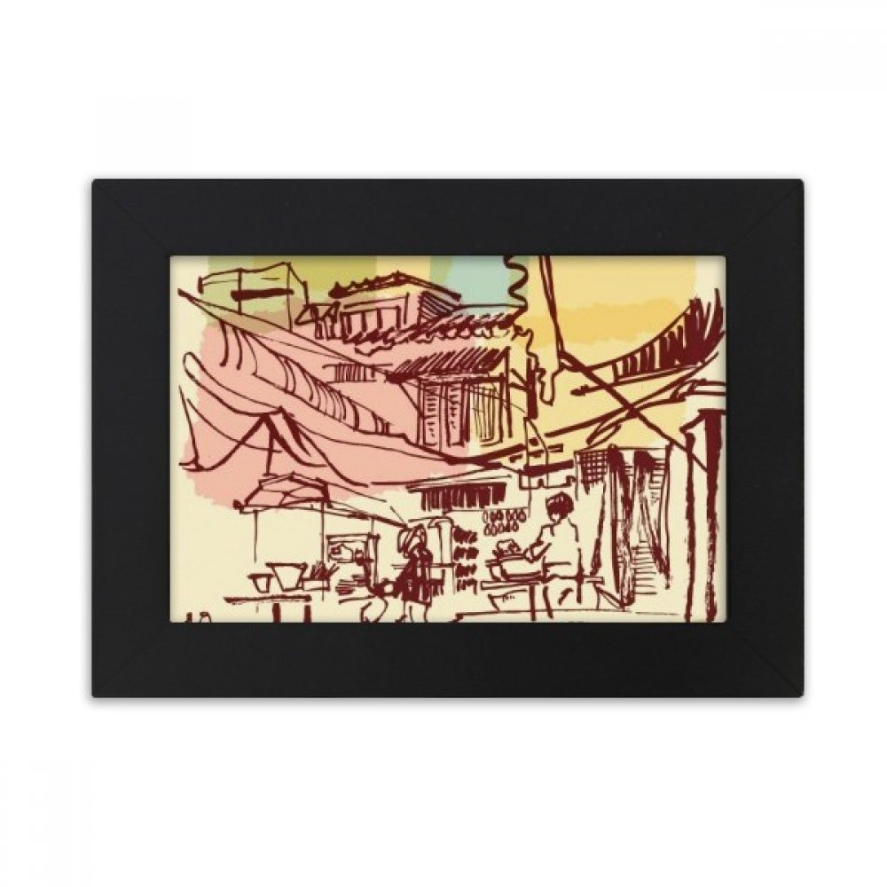 Cadre photo Thaïlande multicolore pour décorer votre bureau de touches d'Asie