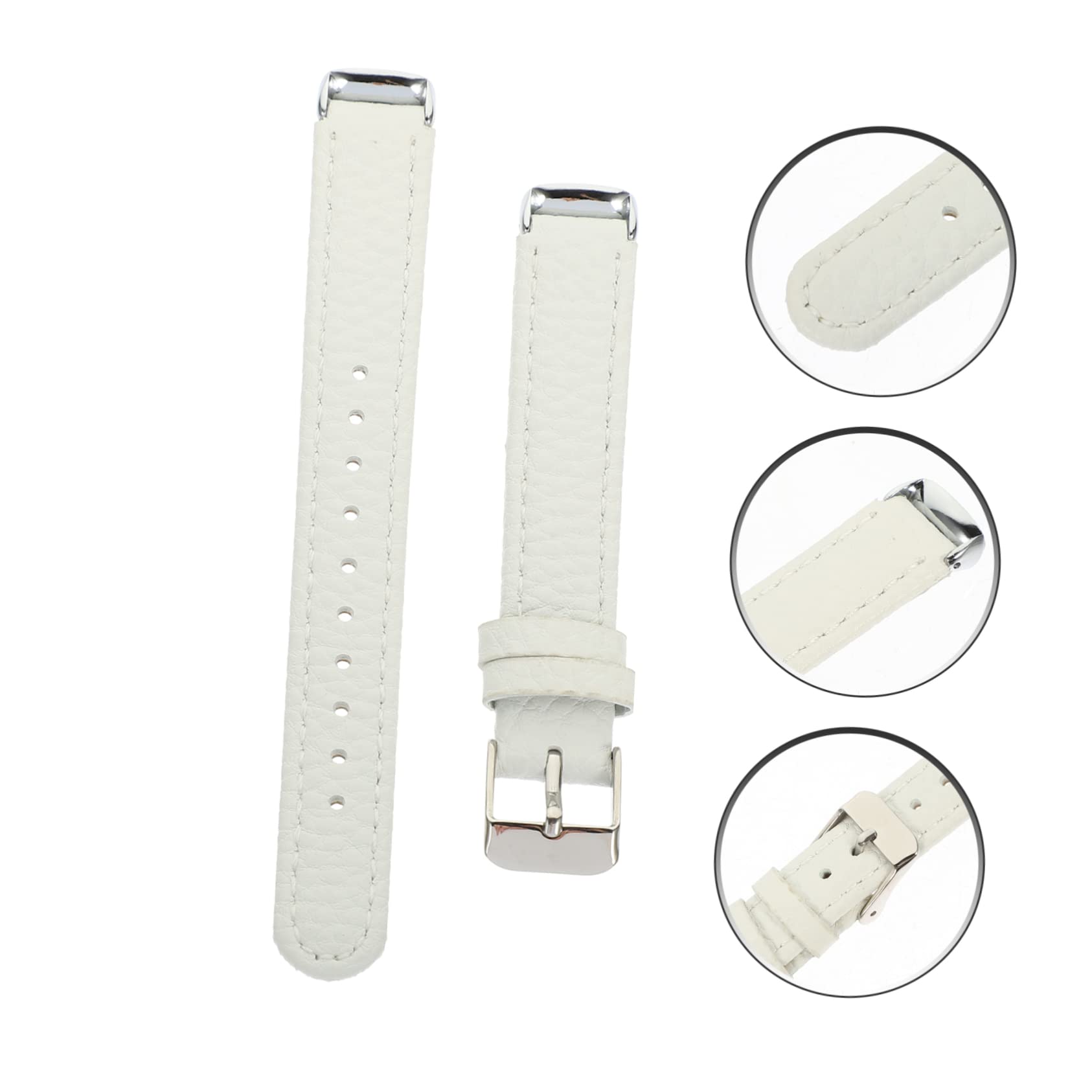 Housoutil Lot De 4 Bracelets De Montre En Cuir Remplaçables Portables Souples Confortables À La Mode