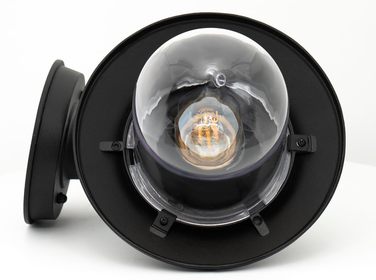 JungesLicht - E27 Wandleuchte Toskana IP54-9W LED mit Bewegungsmelder und Dämmerungssensor, 820Lumen = 60W, 3000K Warmweiß, Gartenleuchte Retro Vintage Modern Klassisch Ländlich Wandlampe