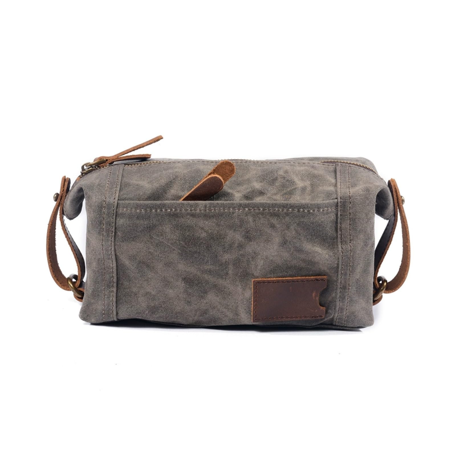 Neceser de Lona de Viaje para Hombre, Neceser Resistente al Agua para cosméticos, artículos de tocador, Afeitado, baño, artículos Esenciales de Viaje, Gran Capacidad