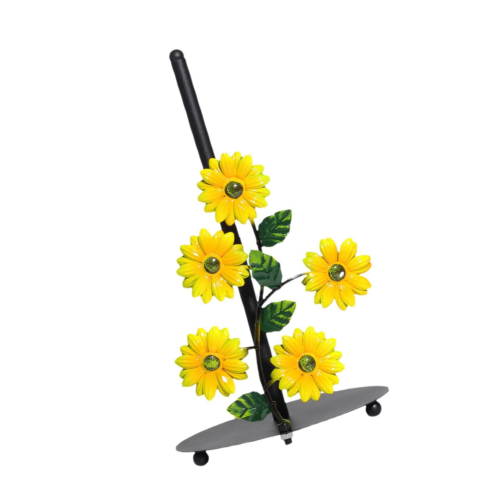 Wall Mounted Sunflowers Paper Towel Holder Artistic Themed Tissue Paper Stand for Kitchen and Bathroom Storage Towel Storage Rack