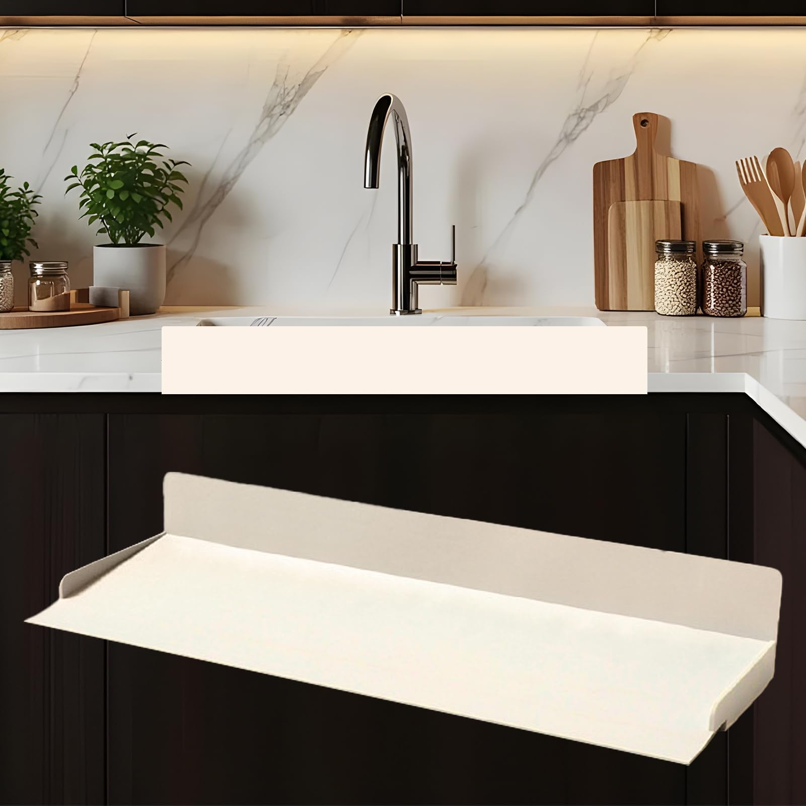Paraspruzzi Acqua Lavello Cucina Barriera Antischizzo | Bloccante Antispruzzo Schizzi Adatto a Bagno Doccia Garage E Piano Di Lavoro