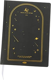 MAGICLULU Caderno De Superfície Dura Presente De Viagem Presentes Caderno Capa Dura Cadernos Em Branco Planejador Diário De Viagem Livro Caderno De Capa Dura Papel Preto Agenda Blocos De