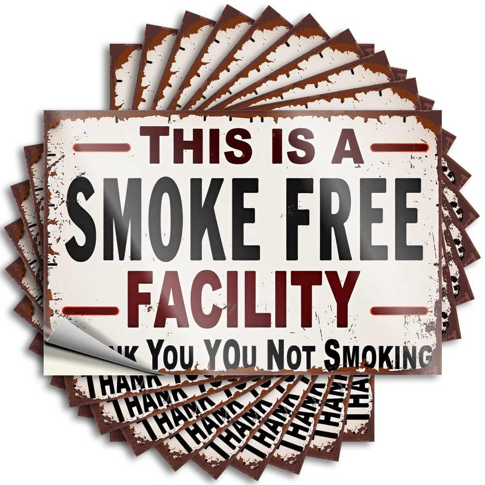 Fzfn Colour Plush Decal Aesthetic Decals, Friends Cute Pattern Design For Indoor Notebook | Garage Removable Vinyl No Smoking Allowed Sign(12X18cm)
