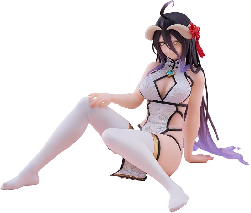 Taito-Overlord-Desktop Cute Figure - Albedo (Chinese Dress Ver.)
