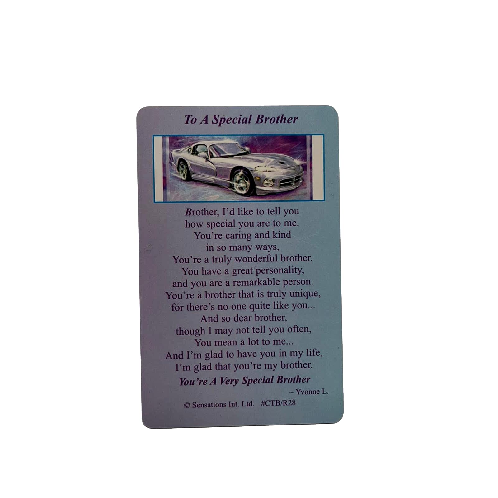 Shop Inc To A Special Brother(Sentimental Keepsake Wallet/Purse Card)...