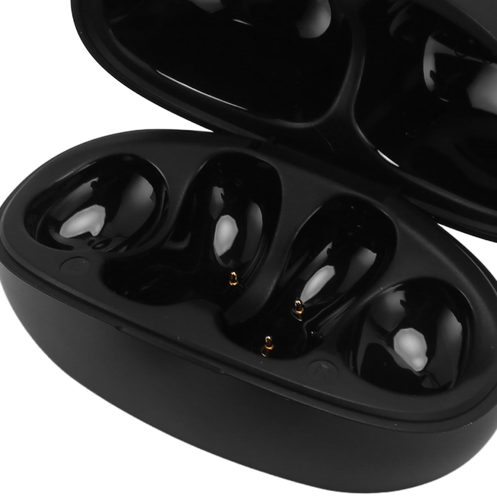 Pendientes Auriculares Inalámbricos, Cómodos Y Sencillos Control Táctil 5.3 Batería De Larga Duración Conducción Ósea Pendientes Deportivos con Clamp/Holder (Black)