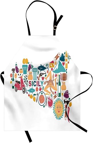 Lunarable Digital Printed Multicolor Aprons