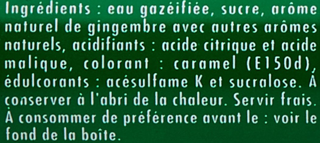 Canada Dry Boisson aux Extraits Naturels de gingembre 6x330 ml - Lot de 2
