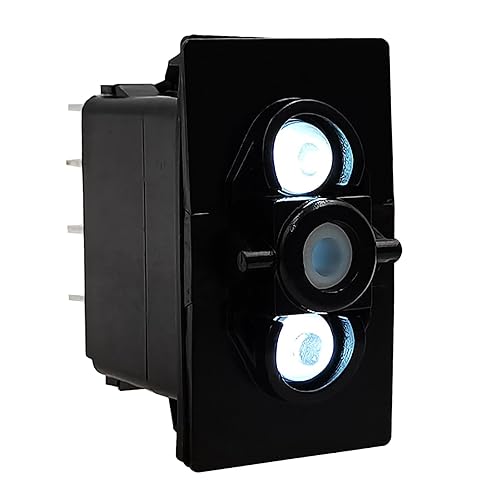 Miniatura 10 de Dual Orange Led 7 Pin ON-Off-ON DPDT 3 Way Rocker Switch Base para ARBCarling Auto Marine Boat Dashboard Switch Reemplazo 12V24V IP68