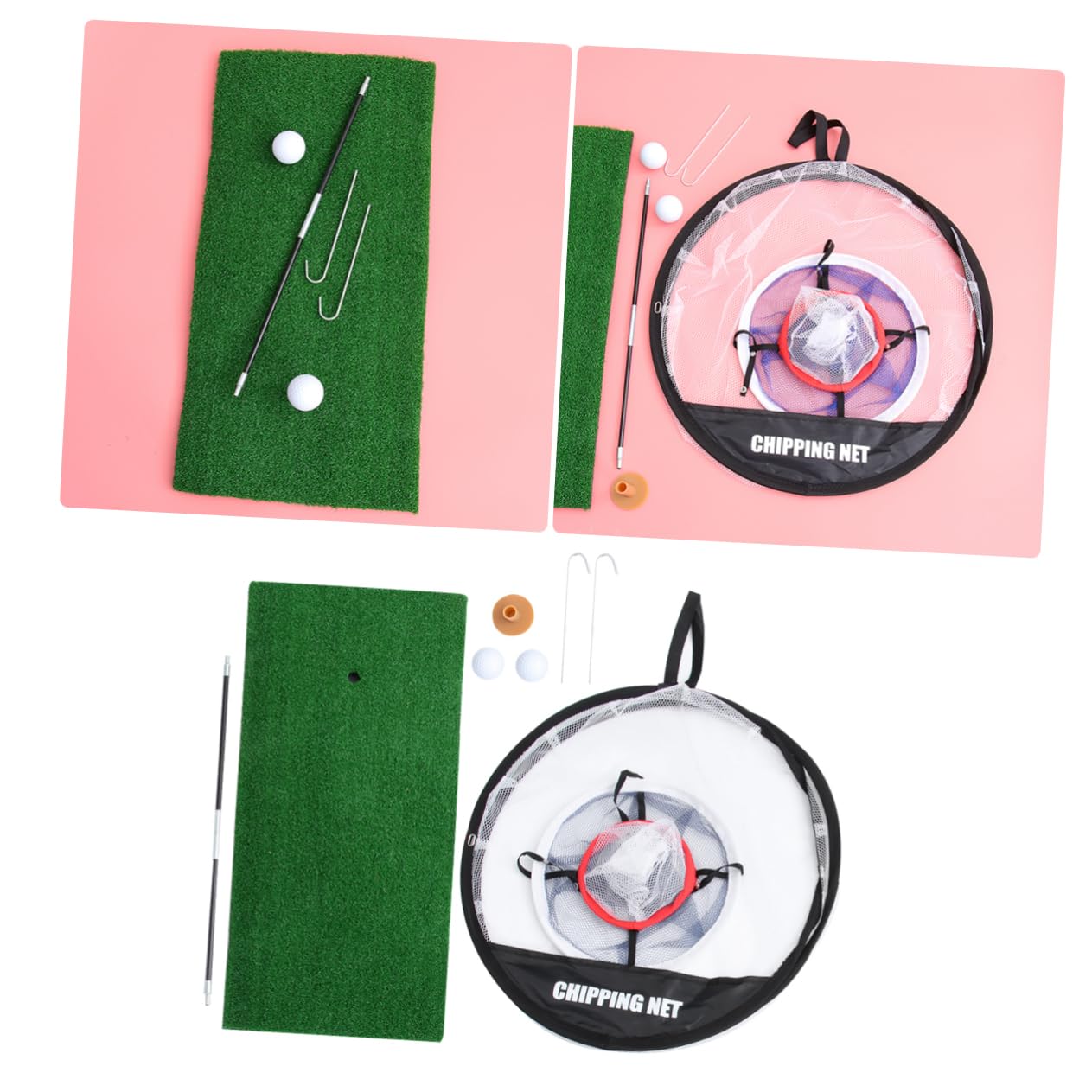 Rete da Scheggiatura Pieghevole Pop Up in Poliestere per Allenamento Golf
