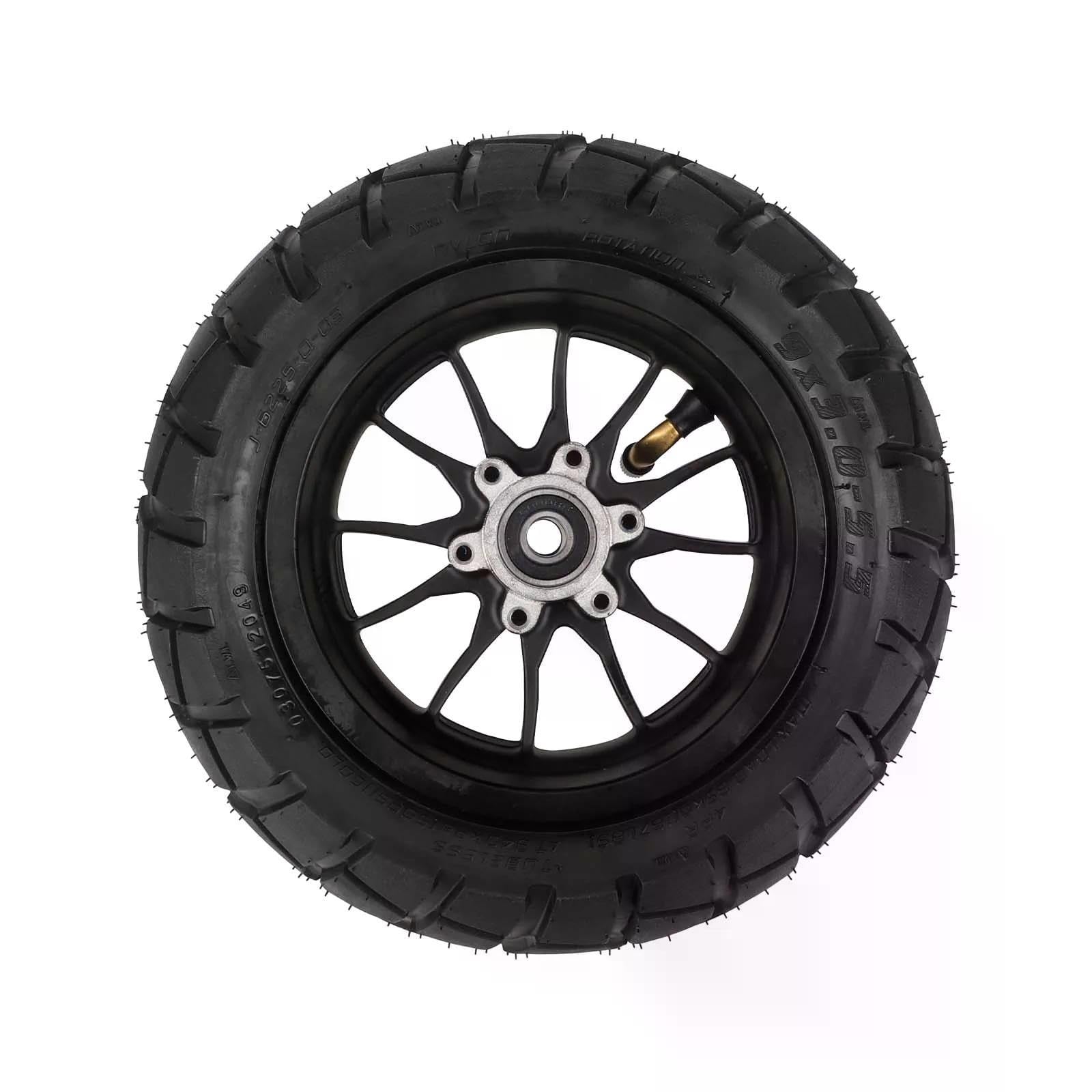 Rueda Delantera para Kukirin G2 Pro Patinete Eléctrico, 9x3,0-5,5 Repuesto de Neumático de Vacío, Antideflagrante, Antideslizante, 9x3.0-5.5 Kukirin G2 Pro Ruedas + Neumáticos sin Cámara