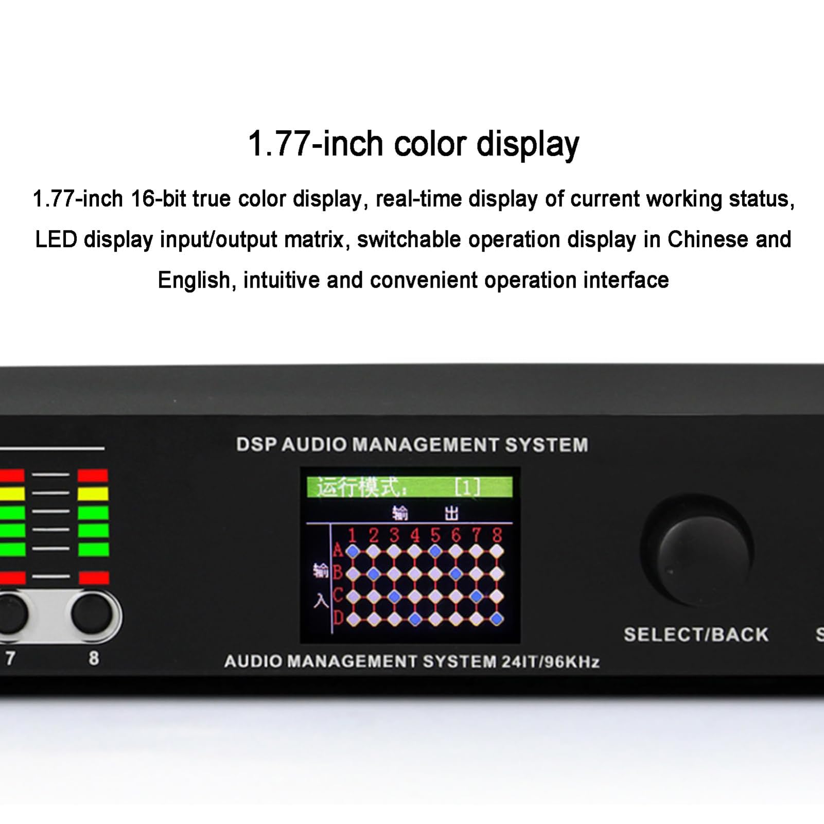 Procesador De Audio Digital Profesional, Procesador De Karaoke De 32 Bits Con 16 Modos Preestablecidos, Interfaz Para Pc, Prevención De Acoples, Altavoz Con Equipo De Sonido Dsp Para Escenario
