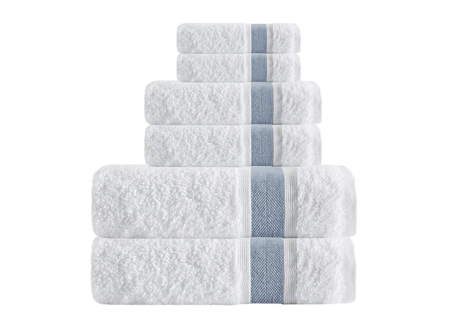 Enchante Home - Unique Turkish Towels - 6 Piece Set, Long Staple Turkish Towel - Quick Dry, Soft, Absorbent