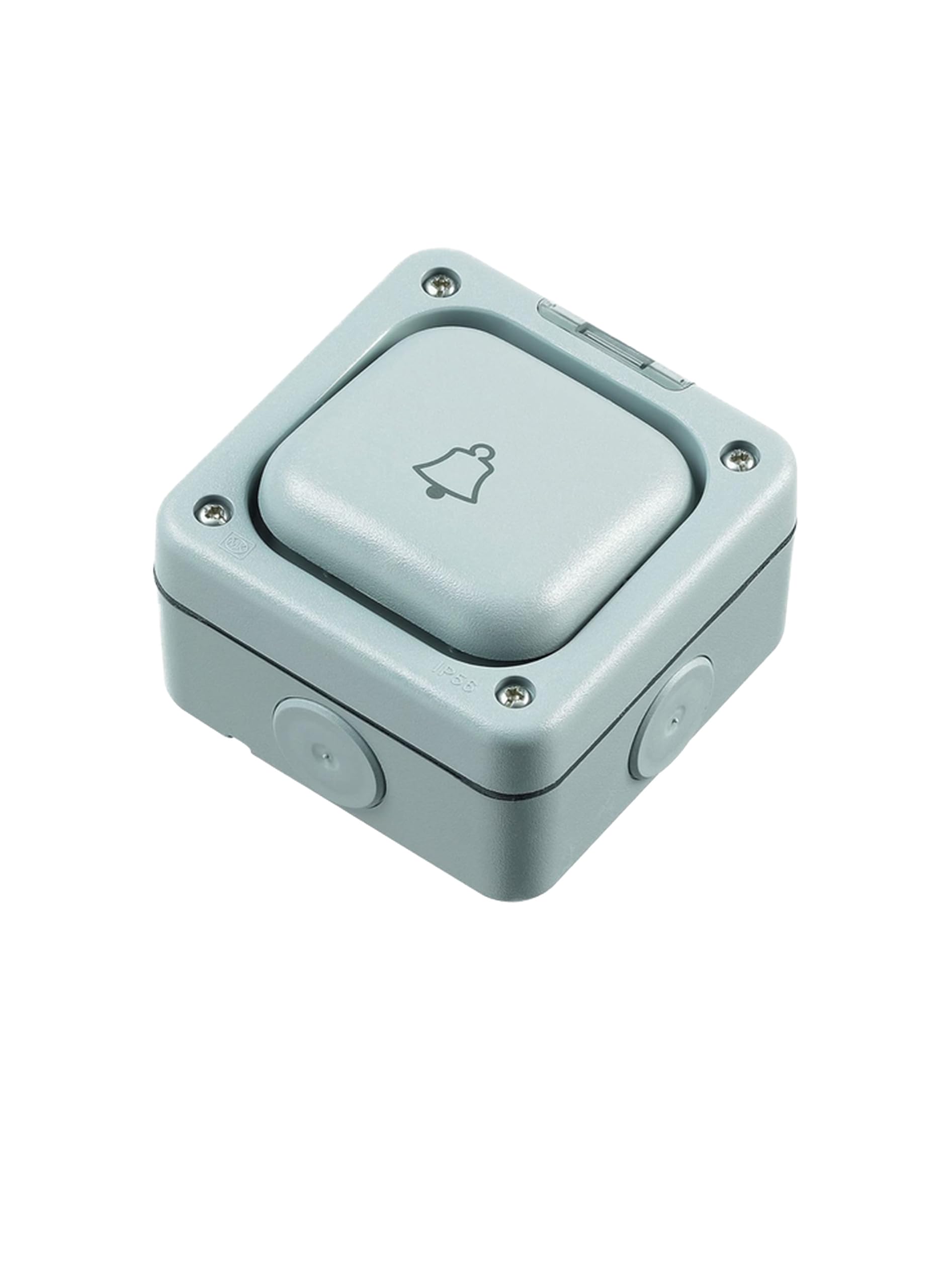 Mk- Mk Masterseal Plus K56407Gry 10 Amp 1-Gang Single-Pole 2-Way Push To Make Or Push To Break (Bell), Grey Kanan's-$M2322