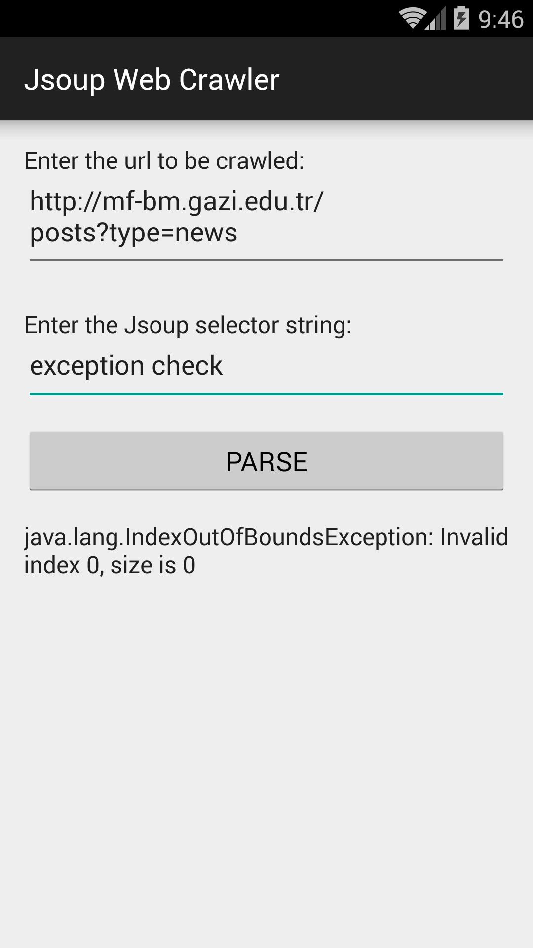 Jsoup Web Crawler - App on the Amazon Appstore
