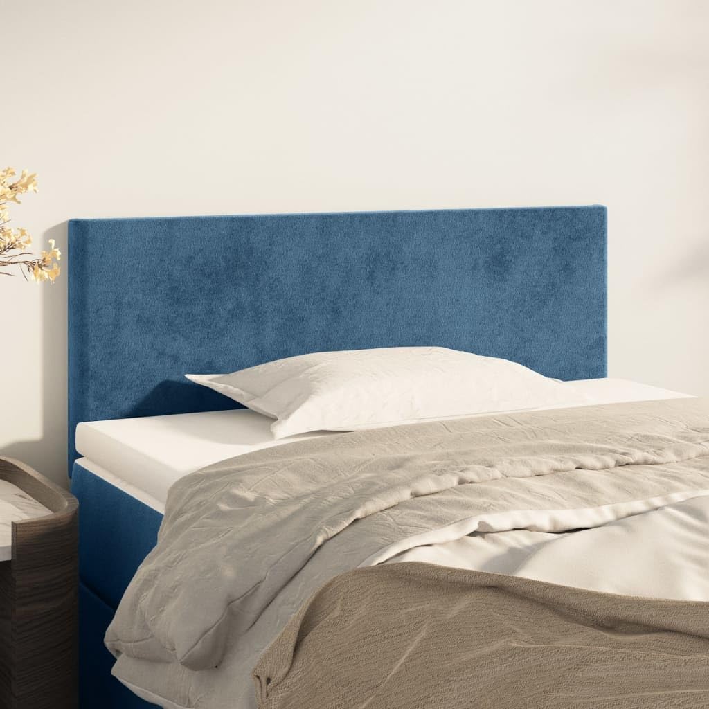 Tête de lit Bleu foncé 90x5x78/88 cm Velours,Tete de lit capitonnée,tête de lit à Poser au Sol