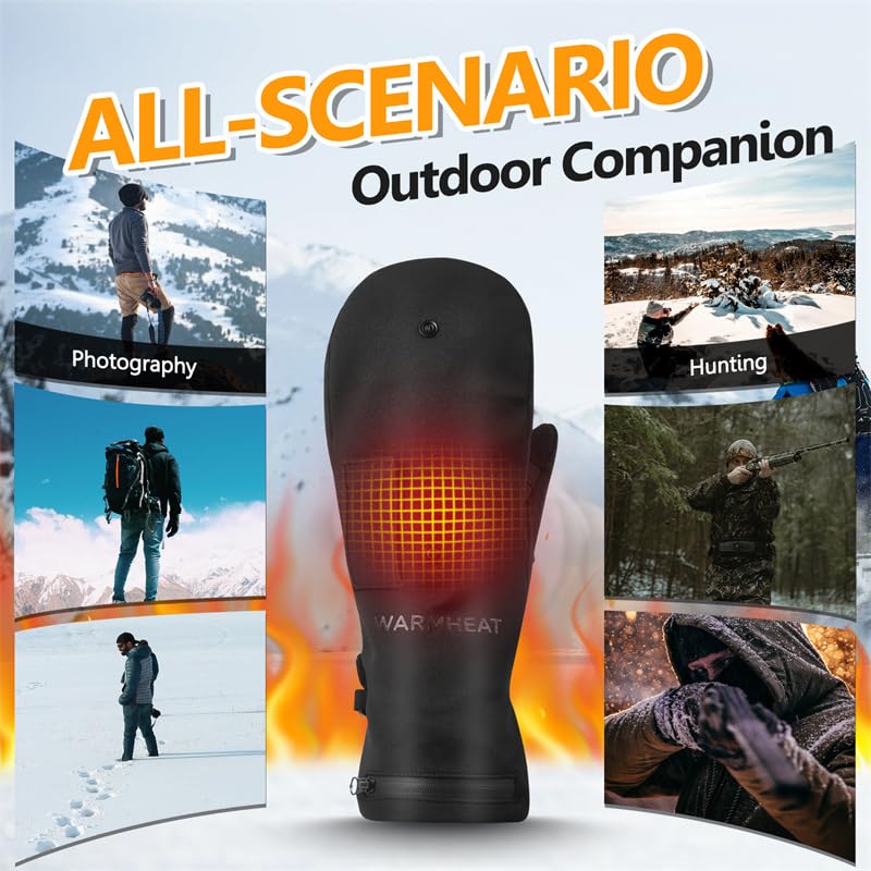 TEMPSA Gants Chauffants électriques à Batterie Rechargeable Gants Ski