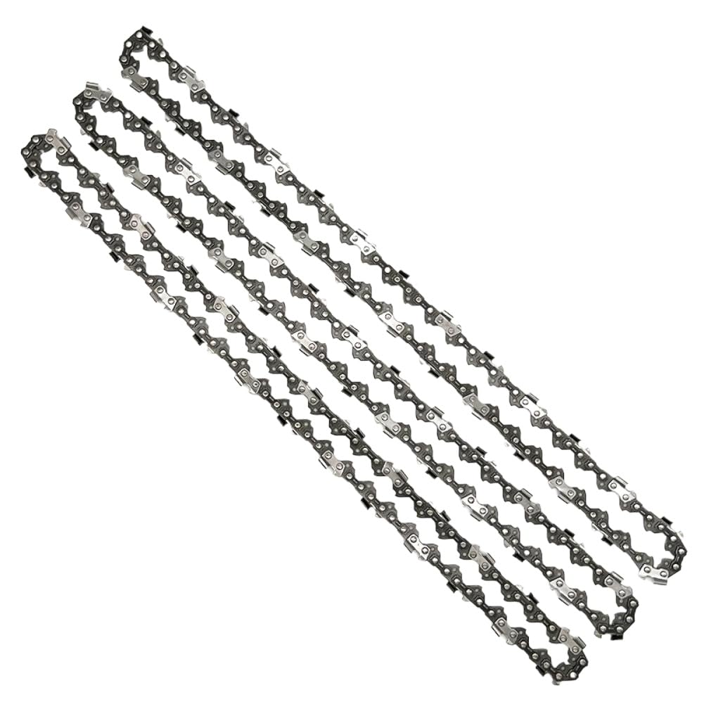 Barra guía de repuesto con cadena compatible con motosierras de 14 pulgadas, paso de 3/8 pulgadas, calibre de 0,050 pulgadas, 52 eslabones