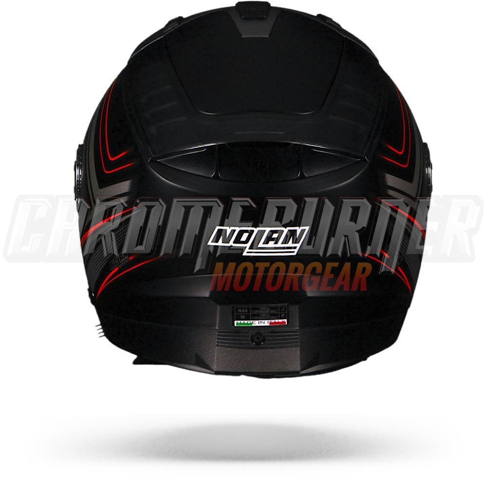 Nolan N44 Evo Como modular Lexan N-Com Motorbike Helmet Matte Black/Grey Size 2XL Automotive