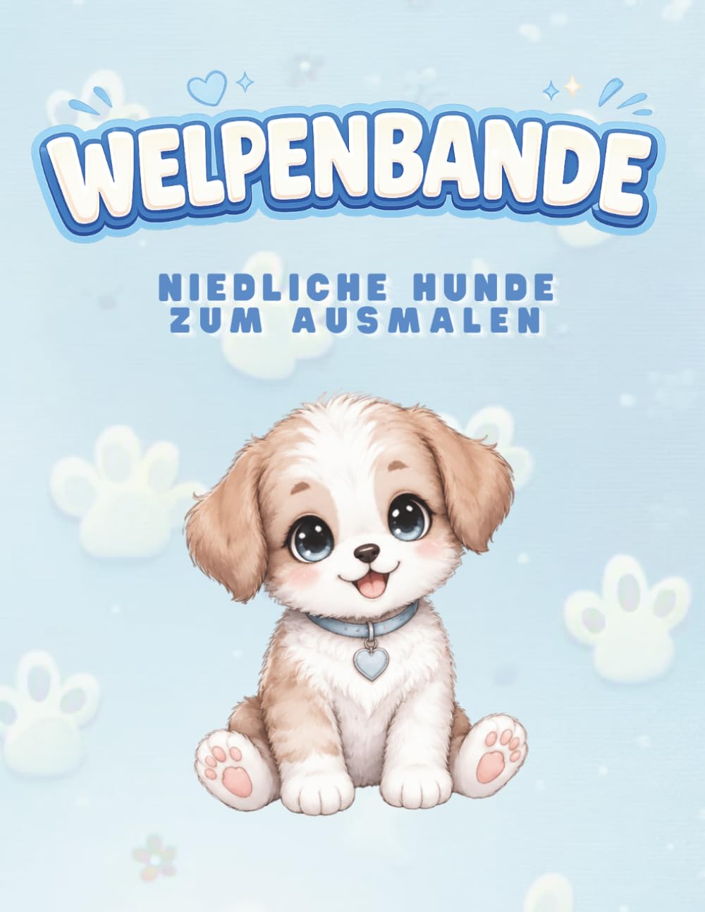 Welpenbande: Niedliche Hunde zum Ausmalen für Kinder (Süße Tierwelt Ausmalbücher)