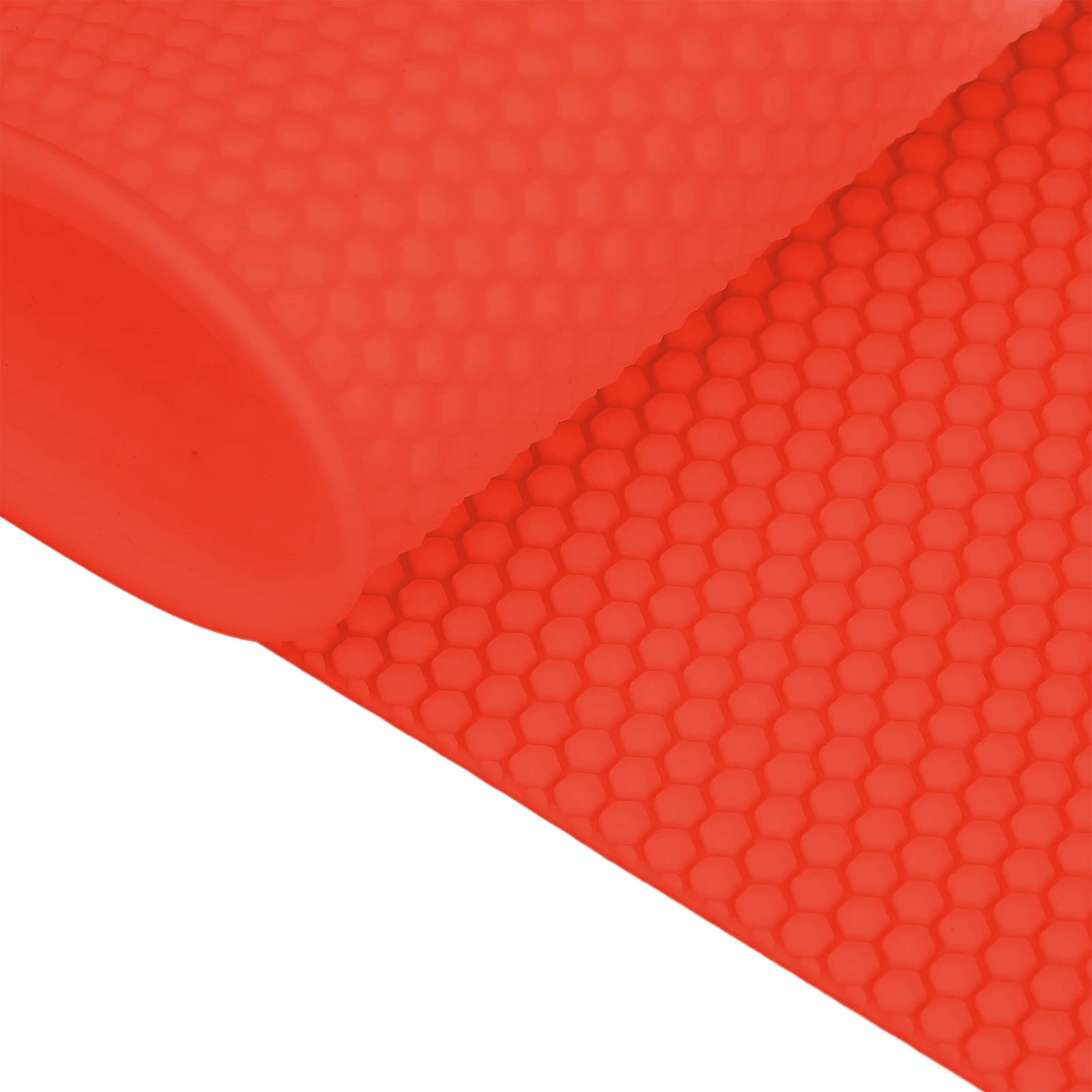 Stampo in Cera d'Api in Silicone, Stampo in Cera d'Api per Fondotinta, Riutilizzabile, Morbido per l'alimentazione delle Api (Rosso)