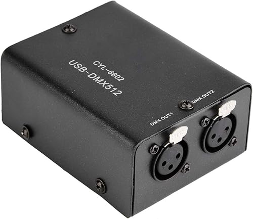 Controlador de escenario, 512 canales USB a DMX DMX512 Luz LED DMX Iluminación de escenario Controlador de Canales Decodificador Módulo