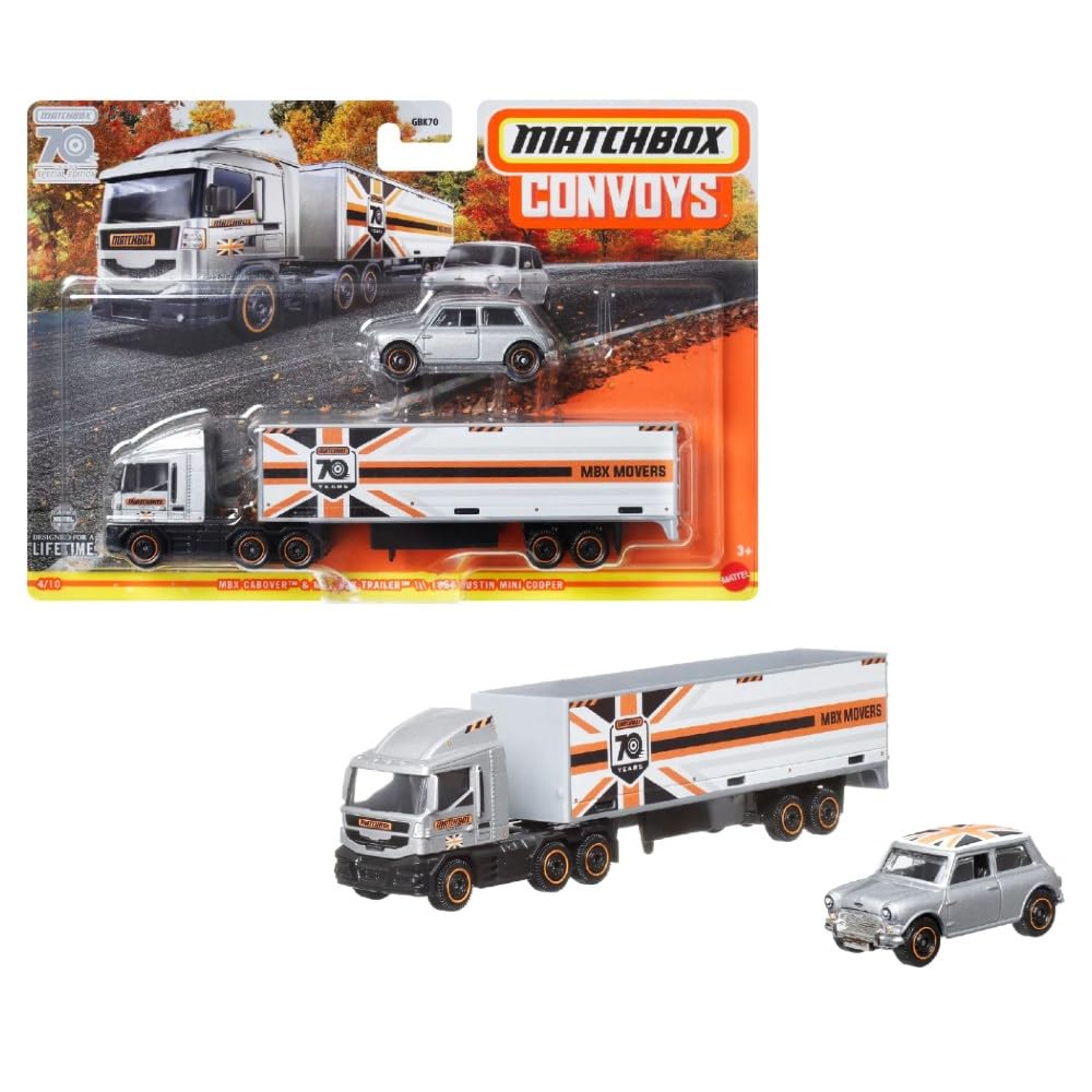 Matchbox Konvoy Araçlar Serisi GBK70-HLM83 04/10 Mbx Cabover & Mbx