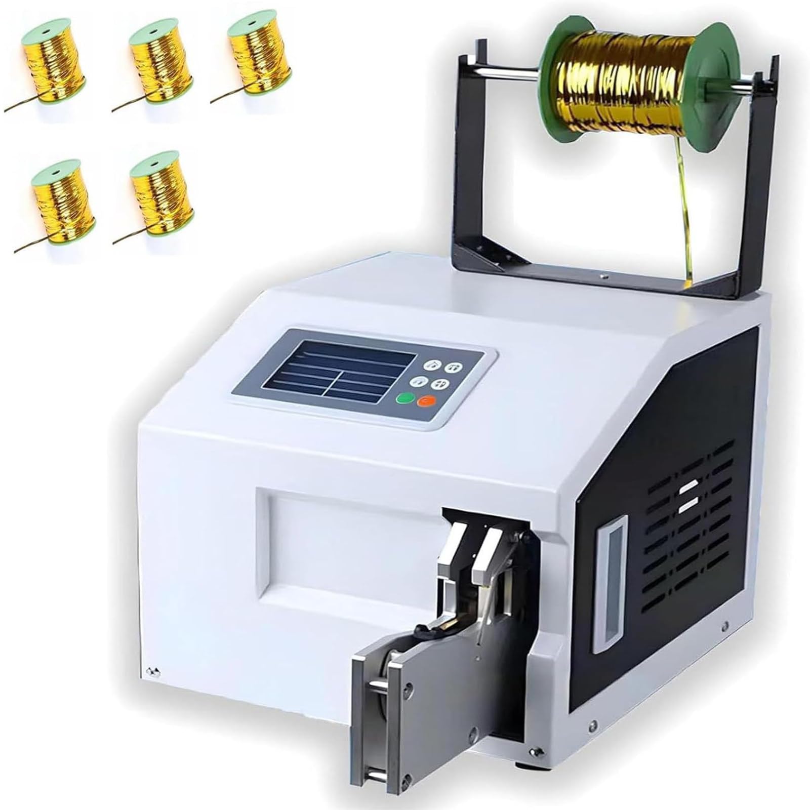 Máquina automática de amarre por torsión, diámetro de agrupación de 5 a 30 mm, sellador de alambre con cierre de bolsa para dulces, pan, juguetes