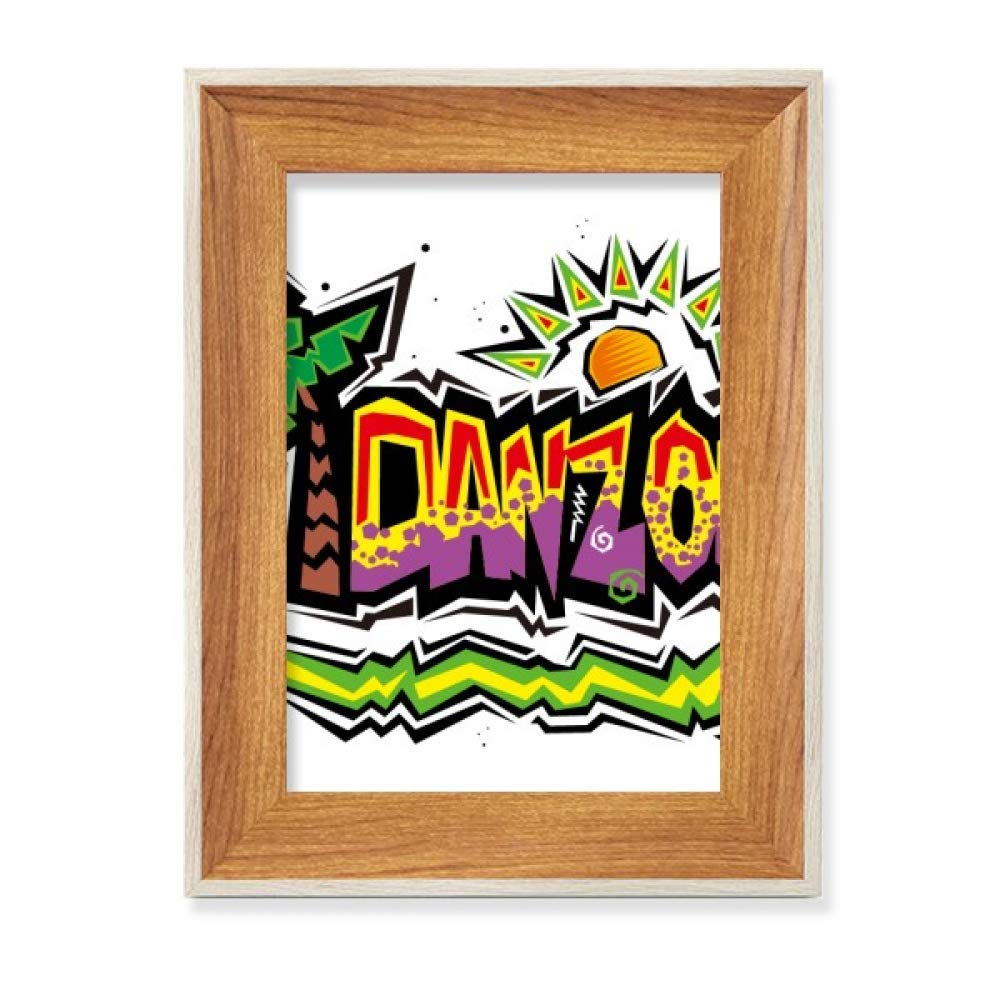 Cadre photo en bois Mexico Rose Danzon pour décoration maison
