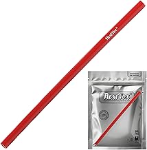 FlexiVox®, kit per allenamento vocale | FlexiVox® utilizzato in logopedia e terapia vocale | Rivestito con talco asettico + eBook digitale con esercizi e consigli pratici (Rosso Brillante)