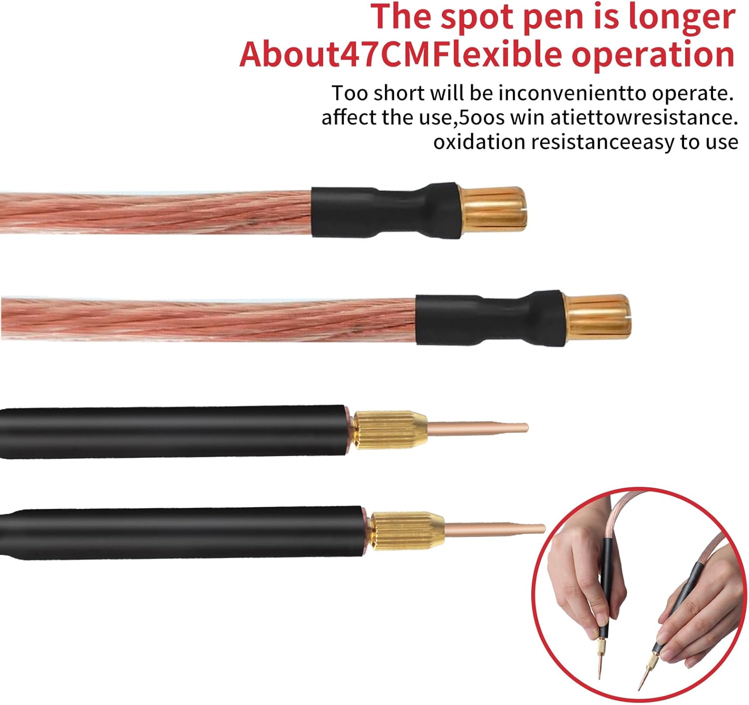 Longer Spot Welding Pens for Flexible Operation